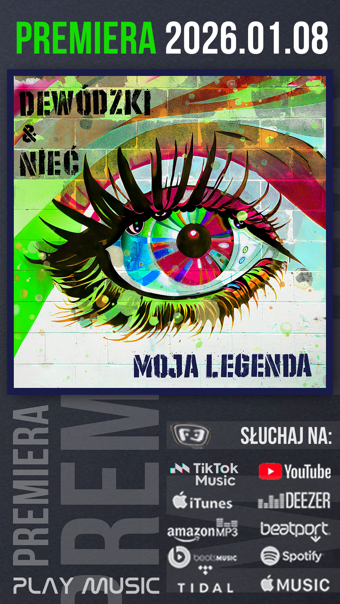 baner promujący singiel LEGENDA dewódzki & Nieć